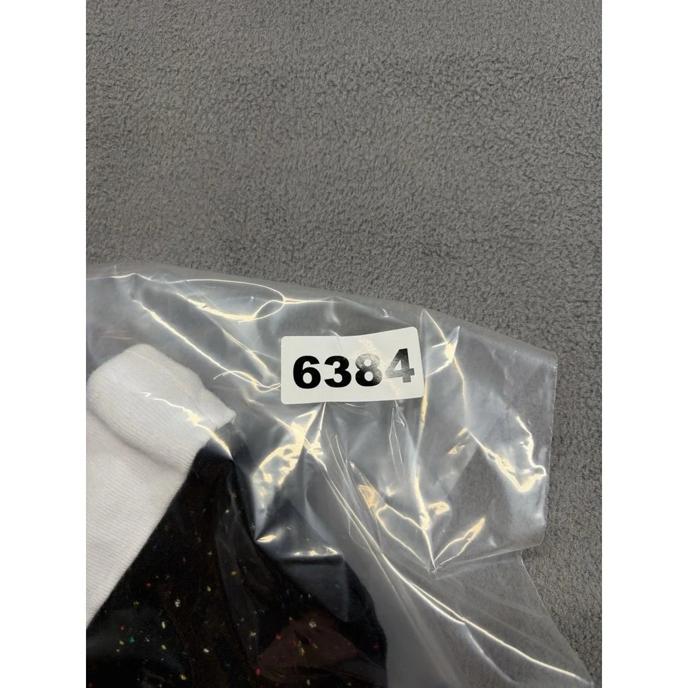 Nike Baby Beanie Hat 0-6 Months Black Speckled Knit Unisex Infant Swoosh